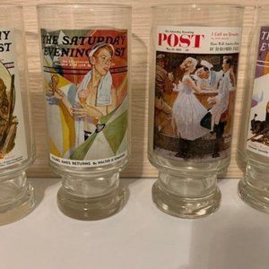 Saturday Evening Post Drinking Glasses